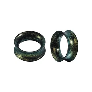 2pcs Silicone Tunnels Flexible Ear Gauge Expander Plugs Double Flared Stretching - Picture 1 of 25