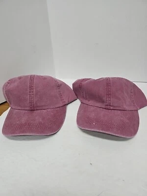 Nuevo Adams Cool-Crown Borgoña Adulto Correa de Cuero Ajustable Gorra de Béisbol Sombrero X2 Foto 1 de 4