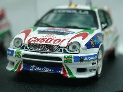 WOW EXTREMELY RARE Toyota Corolla WRC 3 Sainz Monte Carlo 1999 1:43 Vitesse-HPI - Image 1 of 3