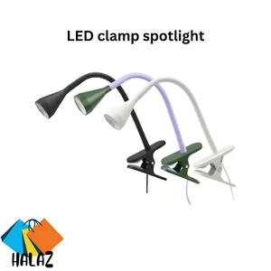 Verstellbare LED Klemm Schreibtischlampe Tragbar Flexibel Warmweiß Licht für Bett Tisch - Bild 1 von 6