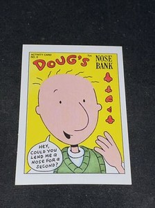 1993 Topps Nickelodeon Doug's Nose Bank  Activity Card #6