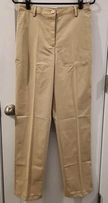 Pantalones rectos Lands' End Outfitters de sarga caqui tiro alto talla 6 nuevos sin etiquetas Foto 1 de 4