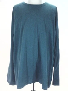 T-Shirt CLUB ROOM Rundhals Langarm Grün Baumwolle Herren 3XL NEU * - Bild 1 von 4