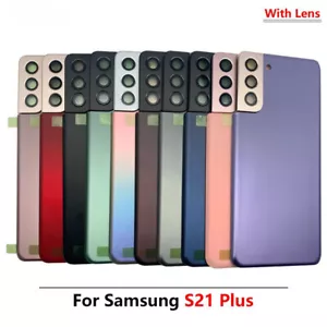 For Samsung Galaxy S21 Plus/S21 Ultra Battery Back Cover Glass+Camera Lens - Picture 1 of 17