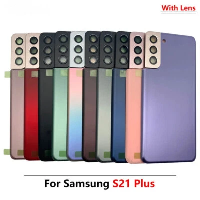 Pour SAMSUNG Galaxy S21 Plus/S21 Ultra Battery Back Cover Glass+Camera Lens