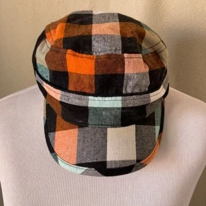 Manhattan Hat Co. Plaid Army Style Fashion Cap - Picture 1 of 9