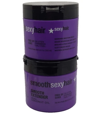 2 ✨ Sexy Hair Smooth Extender 6.8 oz Nourishing Masque Mask AVEC & Coconut Oil - Image 1 of 4