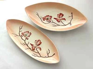 VINTAGE CARLTON WARE PAIR OF COCKTAIL DISHES AUSTRALIAN DESIGN - Picture 1 of 7
