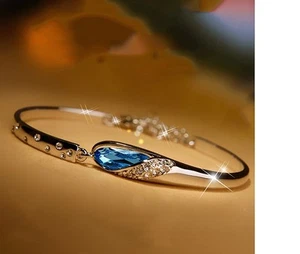 Women's Trendy Romantic Vintage Zircon Crystal Fashion Bracelet 4 Small Wrist - Picture 1 of 7