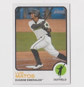 (15) Luis Matos 2022 TOPPS HERITAGE MINOR LEAGUE ROOKIE LOT #48 EUGENE EMERALDS - Imagen 1 de 1