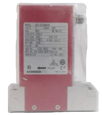 Horiba STEC SEC-Z524MGXN Mass Flow Controller MFC 20 SLM NH3 New Surplus - Image 1 of 4