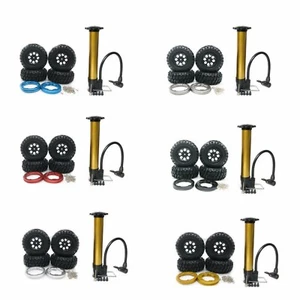 1.9" Air Pneumatic D:108mm Tires with Beadlock Wheels Set 4P for 1/10 Rc Crawler - Picture 1 of 18