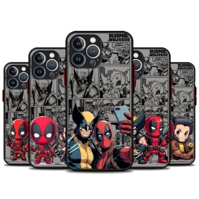 Marvel Deadpool & Wolverine Clear Matte Phone Case for Apple Iphone 16 6.1 Inch - Image 1 of 4