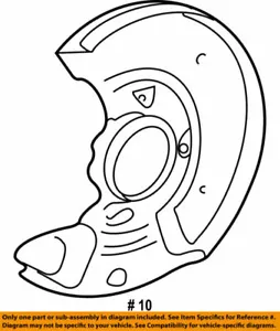 47782-52020 Toyota Cover, disc brake dust, front lh 4778252020, New Genuine OEM - Picture 1 of 2
