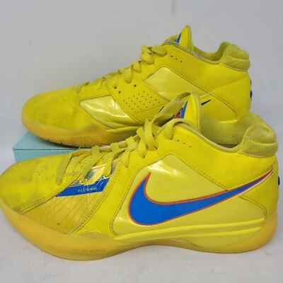 Nike Zoom Kd III Kd 3 Christmas Vibrant Yellow-Photo Blue Sz 9.5 FD5606-700 Mens - Image 1 of 4