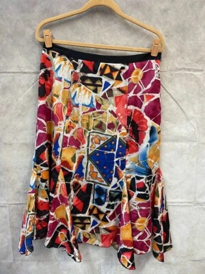 Falda Mujer Colección Nygard Multicolor Talla 10 Pequeña Foto 1 de 4