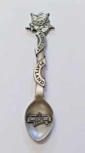 Universal Studios 1991 cucchiaio peltro Fievels Playland USA Amblin souvenir vintage - Foto 1 di 6