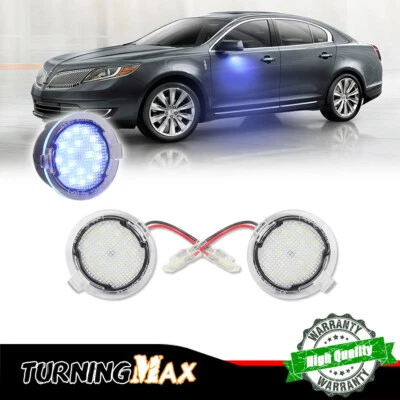 Luces de charco de espejo lateral LED completas azul hielo para Ford F150 Edge Flex Taurus, etc. Foto 1 de 4