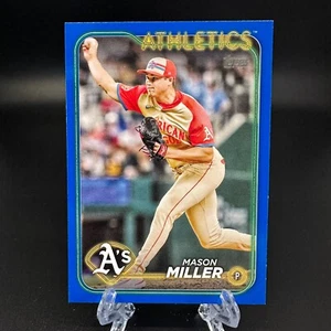 2024 Topps Update Mason Miller All-Star Game Blue Parallel #ASG-23 Athletics - Picture 1 of 2