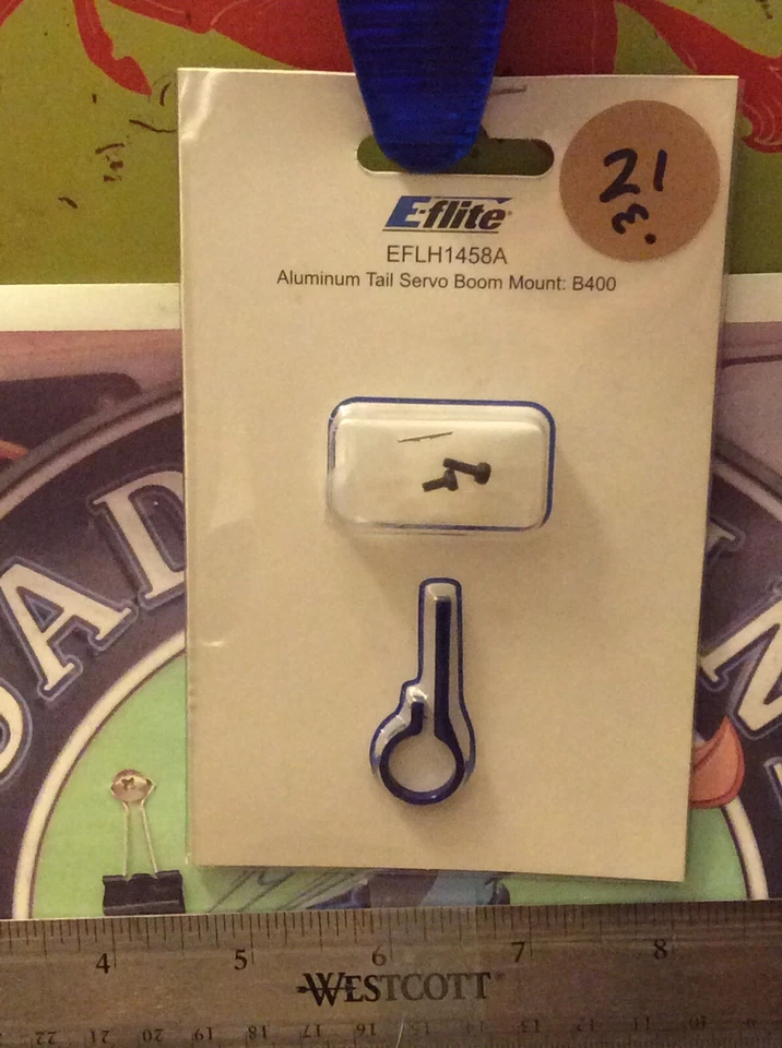 E-FLITE EFLH1458A ALUMINUM TAIL SERVO BOOM MOUNT:B400 NewInPackage 🇺🇸USA Ship - Image 1 of 2