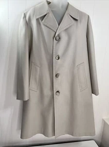 London Fog Maincoats Men's Beige Trench Coat  Size 44 Reg - Picture 1 of 14
