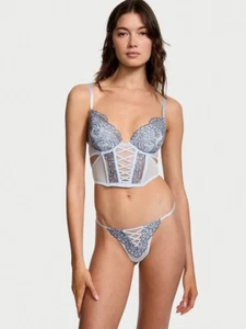 NWT Victoria’s Secret Dream Angels Embroidery Low-Cut Demi Corset Top size S - Picture 1 of 8