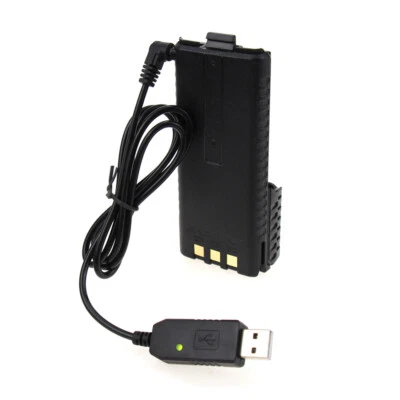 USB Charger Cable with Indicator Light for BaoFeng UV-5R Extend Battery BF-UVB3 - Image 1 of 4