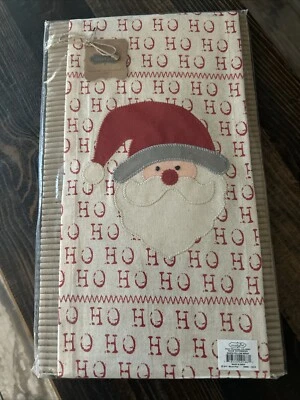 Envoltura de almohada Mud Pie Santa Ho Ho Ho 15x15 Foto 1 de 4