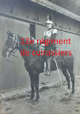 12e Cuirassiers cavalerie casque Verdun Tranchée Somme Marne 1916 1915 cheval RC