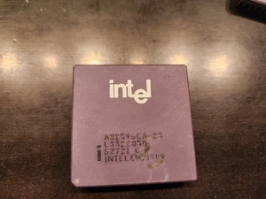 Intel A82596CA-25 LAN Controller  Vintage 25MHz PGA SZ721 - Picture 1 of 2
