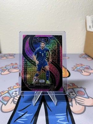 2024-25 Panini Select Fifa Mezzanine Manuel Locatelli #186 Pink Mojo Prizm /299 - Image 1 of 2