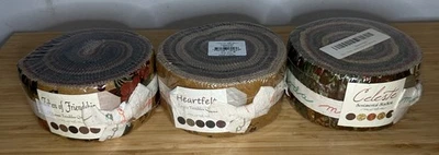 Moda Fabric 3x Jelly Roll LOT Heartfelt, Celeste, Token Of Friendship *SEALED* - Image 1 of 4