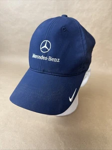 Mercedes Benz Nike Golf Mütze blau weiß Riemen hinten verstellbar Cap bestickt - Bild 1 von 3