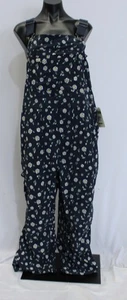 Duluth Trading Co Women's Heirloom Gardening Overalls DH3 Blue Flowers XL NWT - Picture 1 of 6
