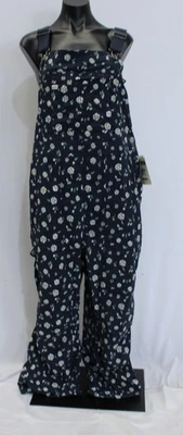 Duluth Trading Co Women's Heirloom Gardening Overalls DH3 Blue Flowers XL NWT - Image 1 of 4