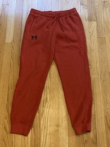 Under Armour Boys Sweatpants Red YXL Youth XL Drawstrings - Picture 1 of 3