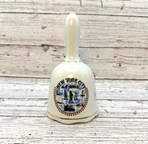 Vintage New York City Souvenir Porzellan Glocke Sammlerstück 5,5" hoch Top - Bild 1 von 6