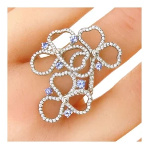 TIFFANY&Co. Paper Flower Ring #11 Pt950 Women [Beauty products]【J】 - Picture 1 of 6