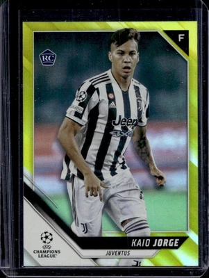 2021 Topps UEFA Kaio Jorge RC Yellow Foil Rookie #181/250 Juventus - Image 1 of 2