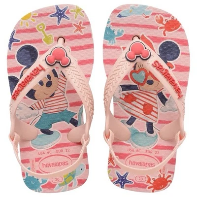 Chanclas Havaianas Niños - Sandalias Chanclas Clásicas Rosa 7C Bebé Disney Foto 1 de 3