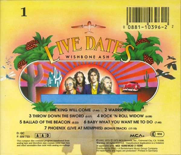 2xCD, Album, RE Wishbone Ash - Live Dates - Bild 1 von 1