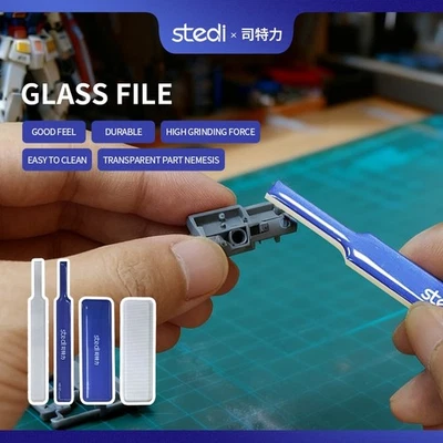 stedi New Glass File Plastic Model Sanding Tool #600-800 Lower Grit for Stronger - Image 1 of 4