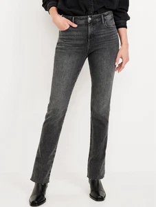 Old Navy Jeans Damen 2 High-Rise Vintage Slim Stretch Raw Hem Smooth Taschen - Bild 1 von 16
