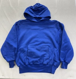 Kanye West YZY Gap Yeezy Double Layer Hoodie Blue Youth Medium Kids Size Large - Picture 1 of 9