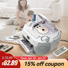 CD Player Boombox TR621 Cassette Player Portable AM FM Radio Stereo for Home