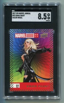 2017 Upper Deck Marvel Annual - EMMA FROST - Color Wheel SGC GRADED 8.5 NM-MT+ - Bild 1 von 2