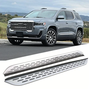Silver Aluminum Running Board fits for GMC Acadia 2018-2023 Side Step Nerf Bars - Picture 1 of 7