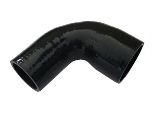 1.9" - 2.1" (48mm-54mm) 90 degree Silicone Elbow Coupler Reducer Hose Black - Bild 1 von 1
