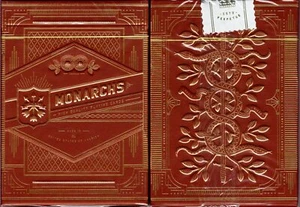 Monarchs Mazo Rojo Tarjetas de Poker Tamaño Teoría 11 USPCC Limitado Nuevo y Sellado - Imagen 1 de 12
