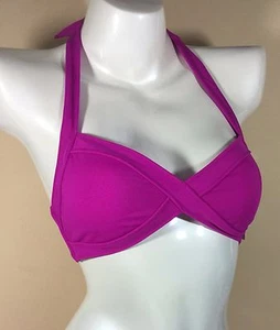 VICTORIAS SECRET SWIM LIGHTLY LINED SWIM TOP M (A-C) PINK By VICTORIA'S NWT E911 - Picture 1 of 2